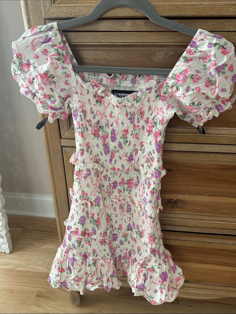 Katie j nyc puff sleeve floral dress